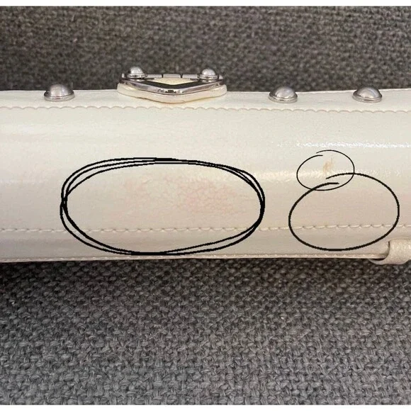 Small Vtg Michael Kors Rattan Wicker Clutch - Picture 11 of 12